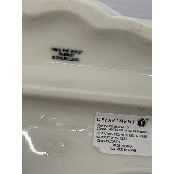 Department 56 Snow Babies " Ride The Waves" Retired Figurine H7" X L10" EUC - Picture 6 of 7